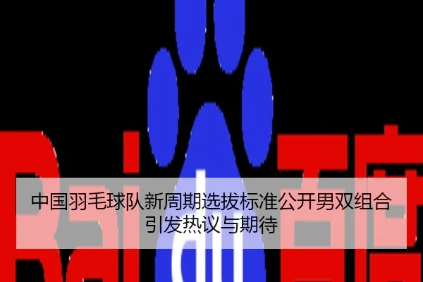 中国羽毛球队新周期选拔标准公开男双组合引发热议与期待